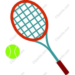Vibrant Tennis Racket and Ball