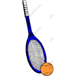 Vibrant Tennis Racket and Ball
