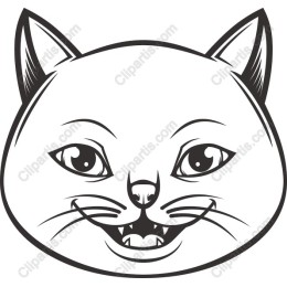Playful Cat Face