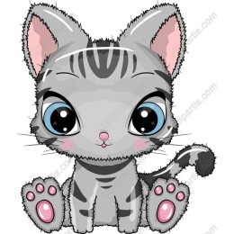 Cute Grey Kitten
