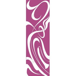 Dynamic Abstract in Purple and White