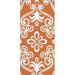 Elegant Floral on Orange Background