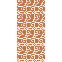 Elegant Seamless Terracotta Swirl Pattern