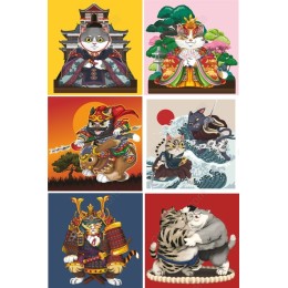 Whimsical Samurai Cat Bundle