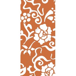 Terracotta Floral Pattern