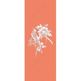Elegant Bird and Flower