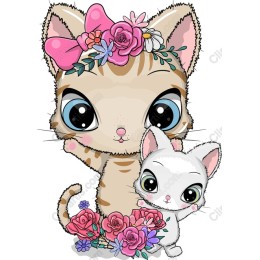 Floral Kittens