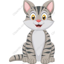 Cheerful Cartoon Cat
