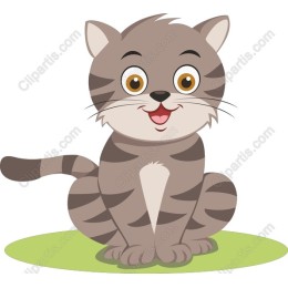 Charming Cartoon Cat