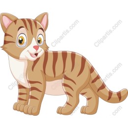 Playful Cartoon Cat