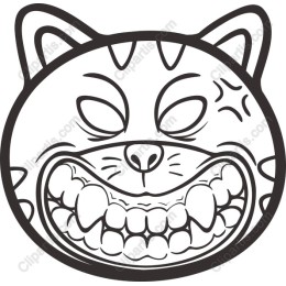 Playful Cat Face