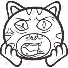 Whimsical Crying Cat