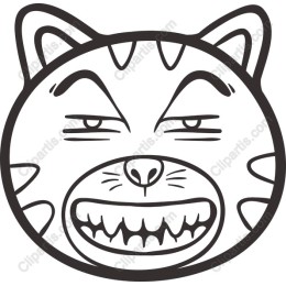 Grinning Cat Face