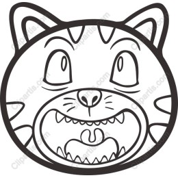 Excited Cat Face