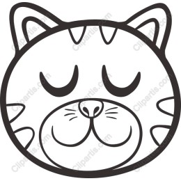 Contented Cat Face