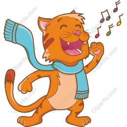 Cheerful Singing Cat