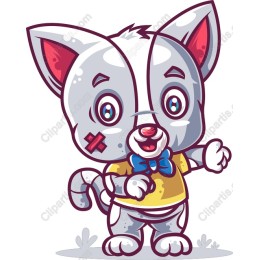 Charming Cartoon Cat