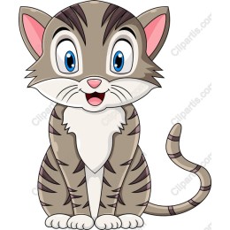 Charming Cartoon Cat