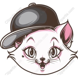 Stylish Cat in Baseball Cap