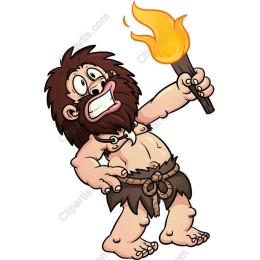 Caveman Cheer - Cartoon