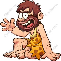 Cheerful Cave Man