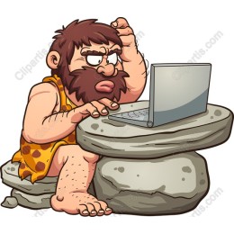 Caveman Conundrum: The Prehistoric Laptop User
