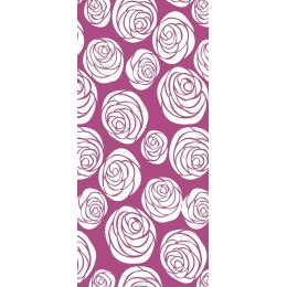 Elegant Hand-Drawn Roses in Purple Background