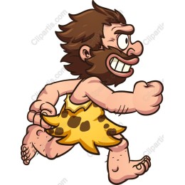 Cheerful Cartoon Caveman