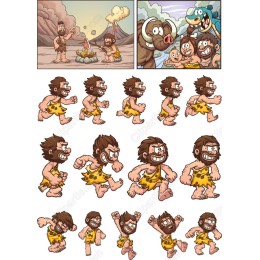 Caveman Bundle: Playful Cliparts