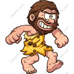 Playful Caveman Character