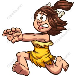 Cave Girl in Action
