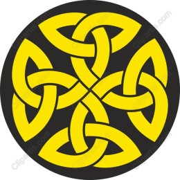 Celtic Knot in Yellow and Black