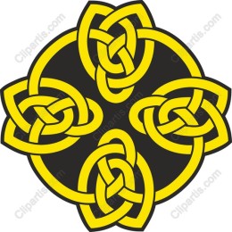 Celtic Knot in Yellow and Black