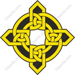 Celtic Knotwork in Yellow and Black