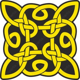 Celtic Knot - Yellow & Black