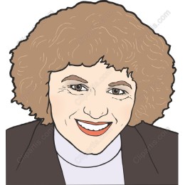 Charming of a Smiling Woman with Curly Hair