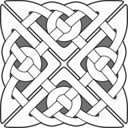 Intricate Interwoven Pattern Clipart