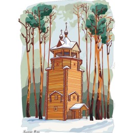 Winter Wooden Tower