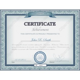 Elegant Certificate of Achievement Template
