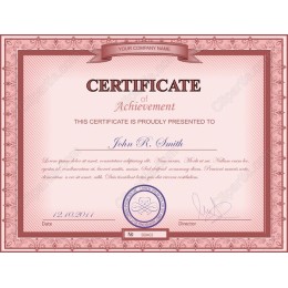Elegant Certificate of Achievement Template