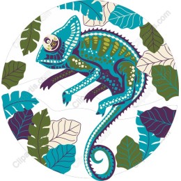 Chameleon - Vibrant Tropical