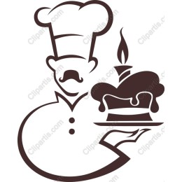 Chef Serving Cake