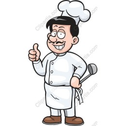 Cheerful Cartoon Chef