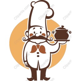 Jovial Chef Holding a Pot