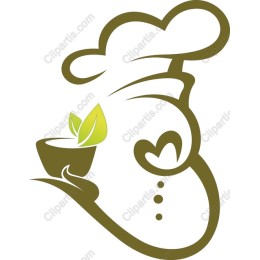 Whimsical Chef with Fresh Leaves