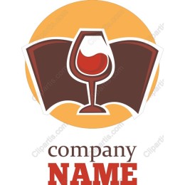 Elegant Wine Glass Logo
