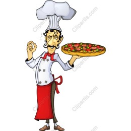 Cheerful Pizza Chef