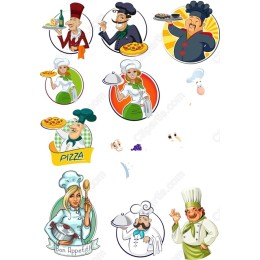 Chefs & Culinary Clipart Set