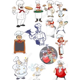 Chef Set - Culinary Cliparts Bundle
