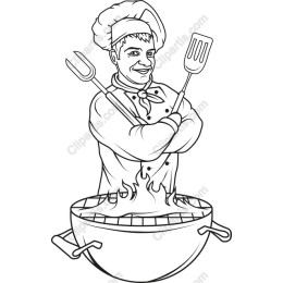 Chef at the Barbecue